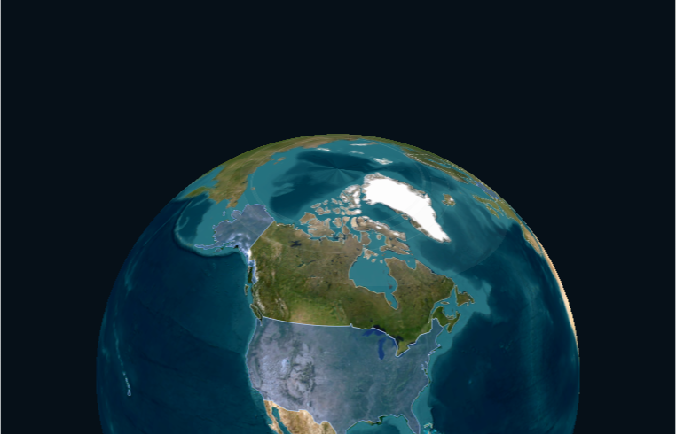 Bird Map globe preview centered on North America with satellite coverage overlays